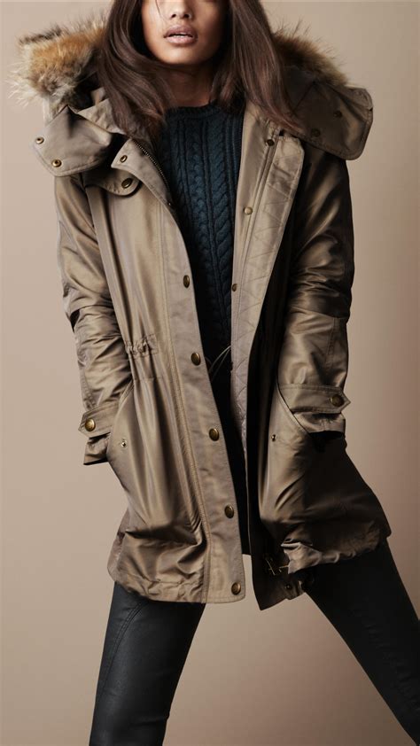 burberry winter parka|burberry parka women's.